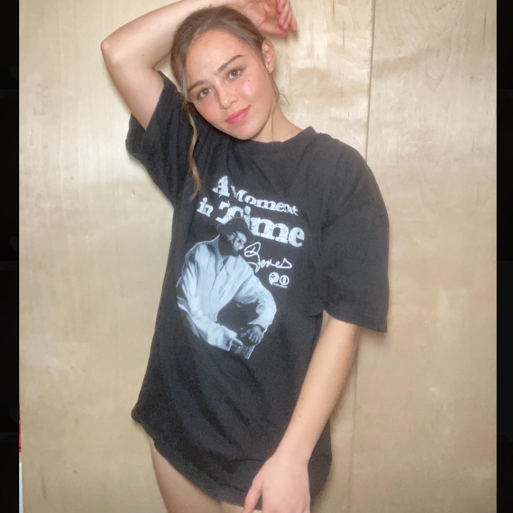Nesta Brand XL Oversized Black Graphic Tee Shirt